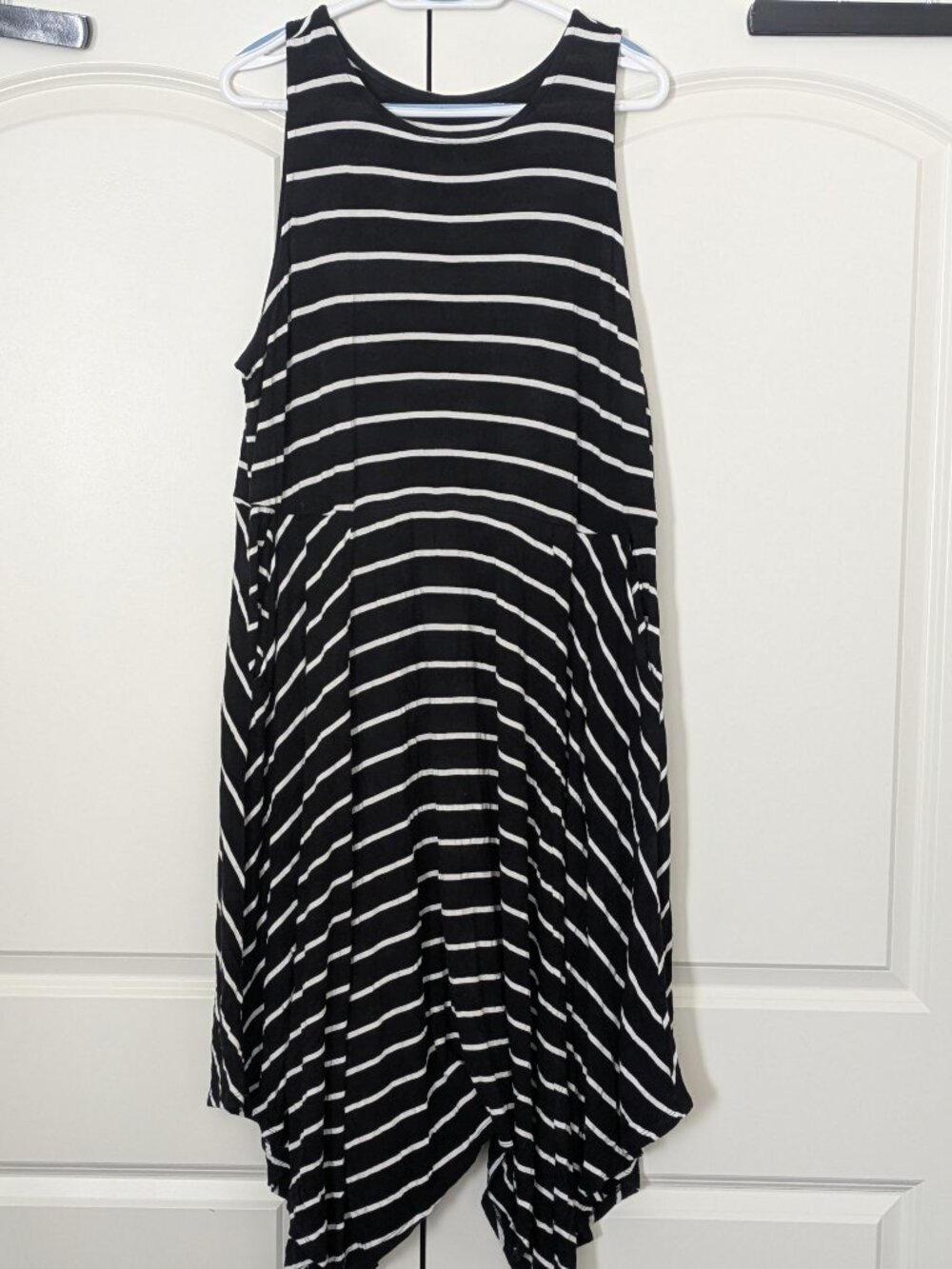 Black with White Stripes, Torrid Super Soft Knit Dress, Size 3